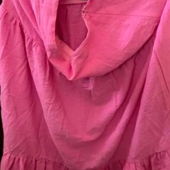 High Waist Ruffle Hem Skirt PINK - Picture 8 of 8